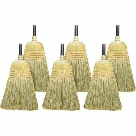 BSC PREFERRED BROOM, CORN/FIBER, WHSE, 6PK GJO12001CT